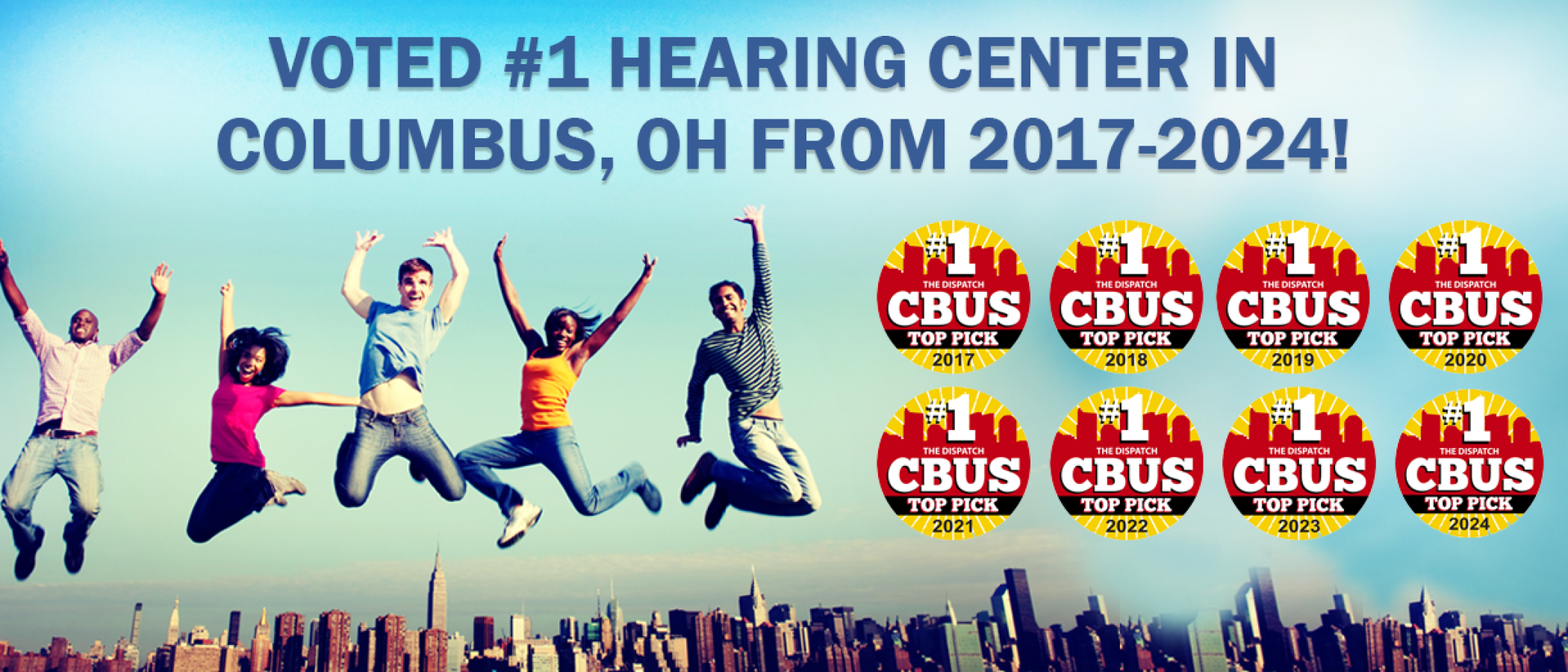 Voted #1 hearing center in Columbus from 2017-2024